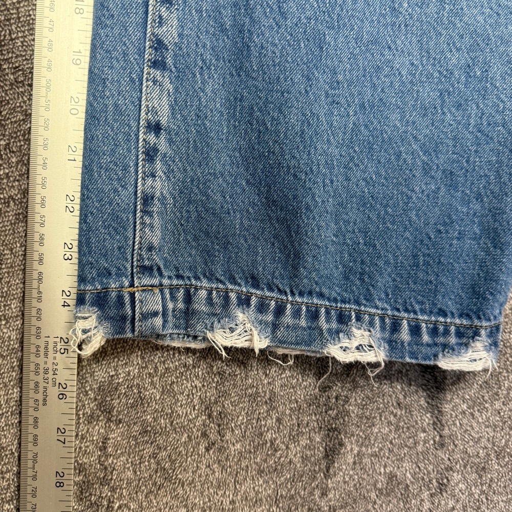 KanCan Women Medium Wash Paperbag Waist Wide Leg Jeans with Tie Belt Size 27 - Picture 6 of 6